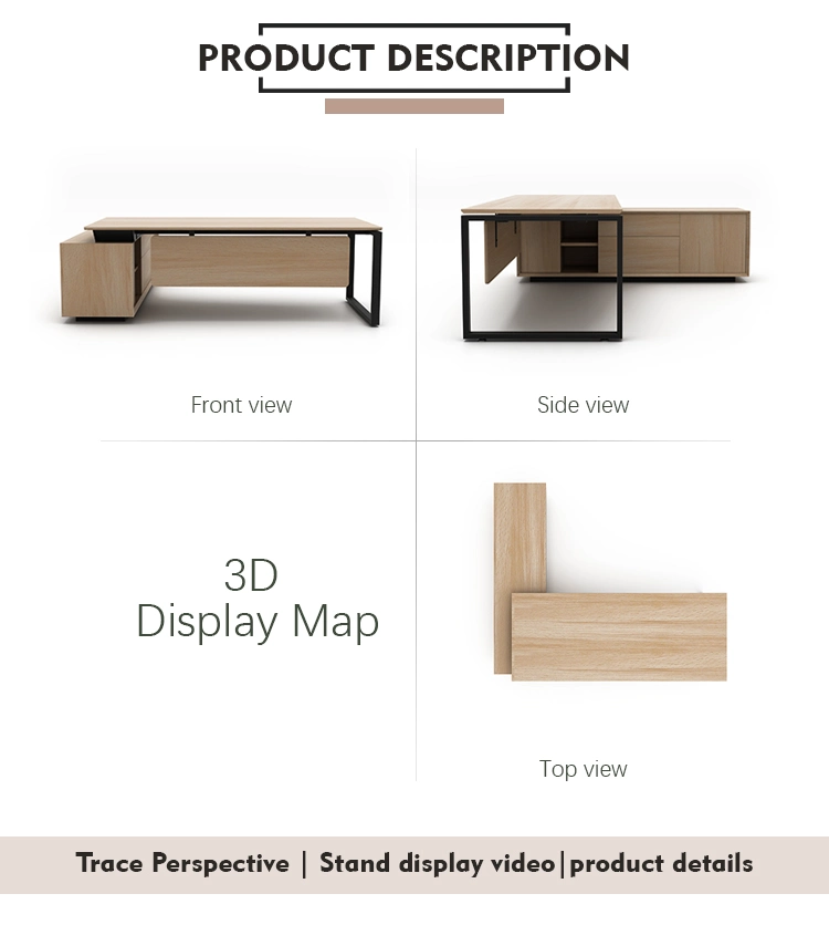 Office Furniture Executive Desk Modern Boss Table L Shape Director Table